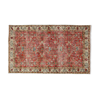 Anatolian handmade vintage rug 250 cm x 151 cm