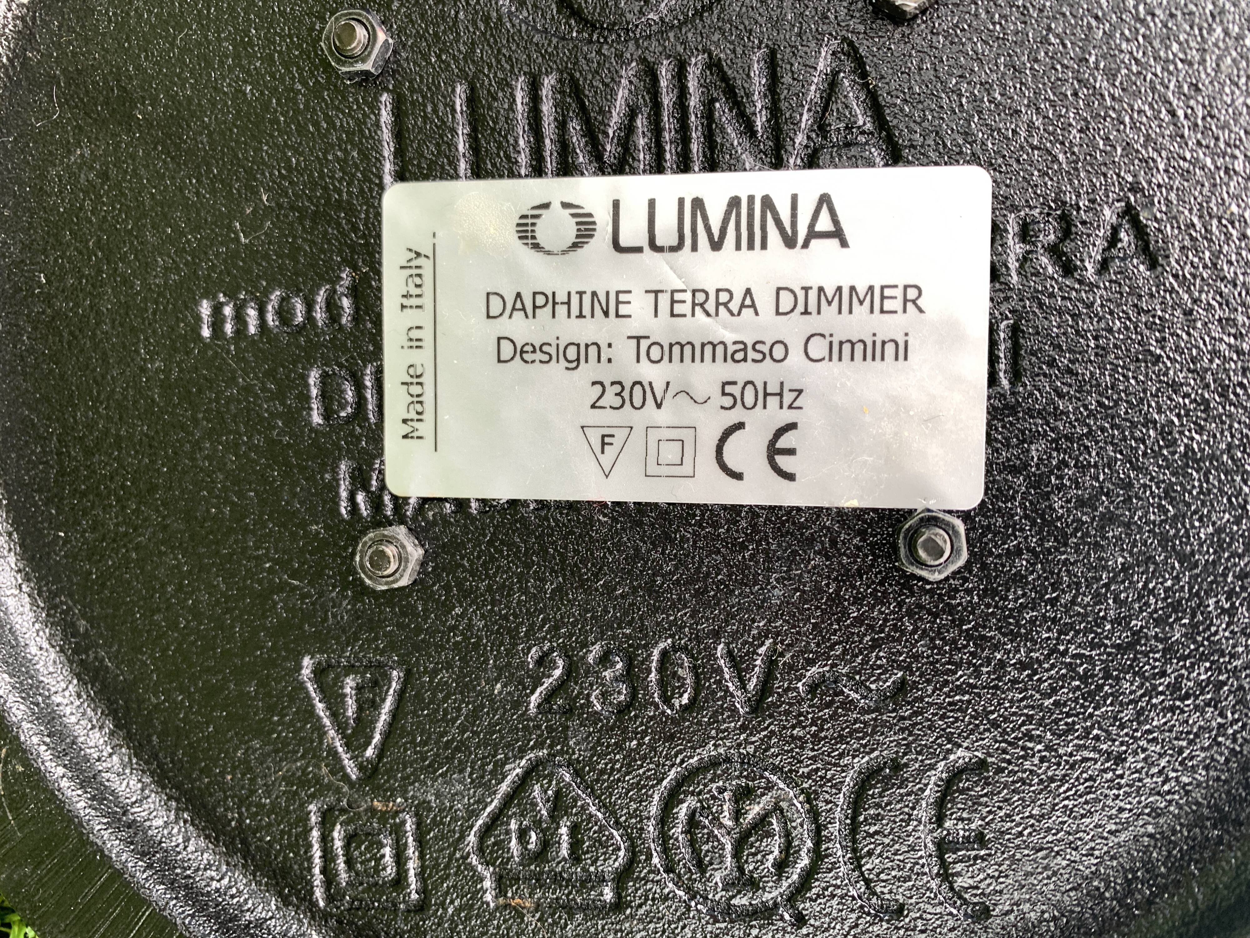 Lumina floor lamp, Daphine Terra Dimmer, Italian design Tommaso Cimini, 1970