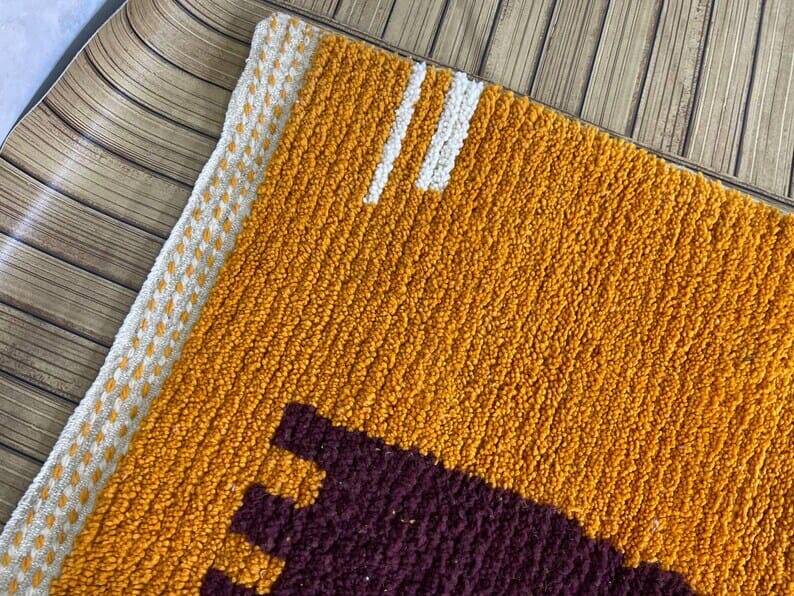 Handmade wool rug size 200 x 300 cm