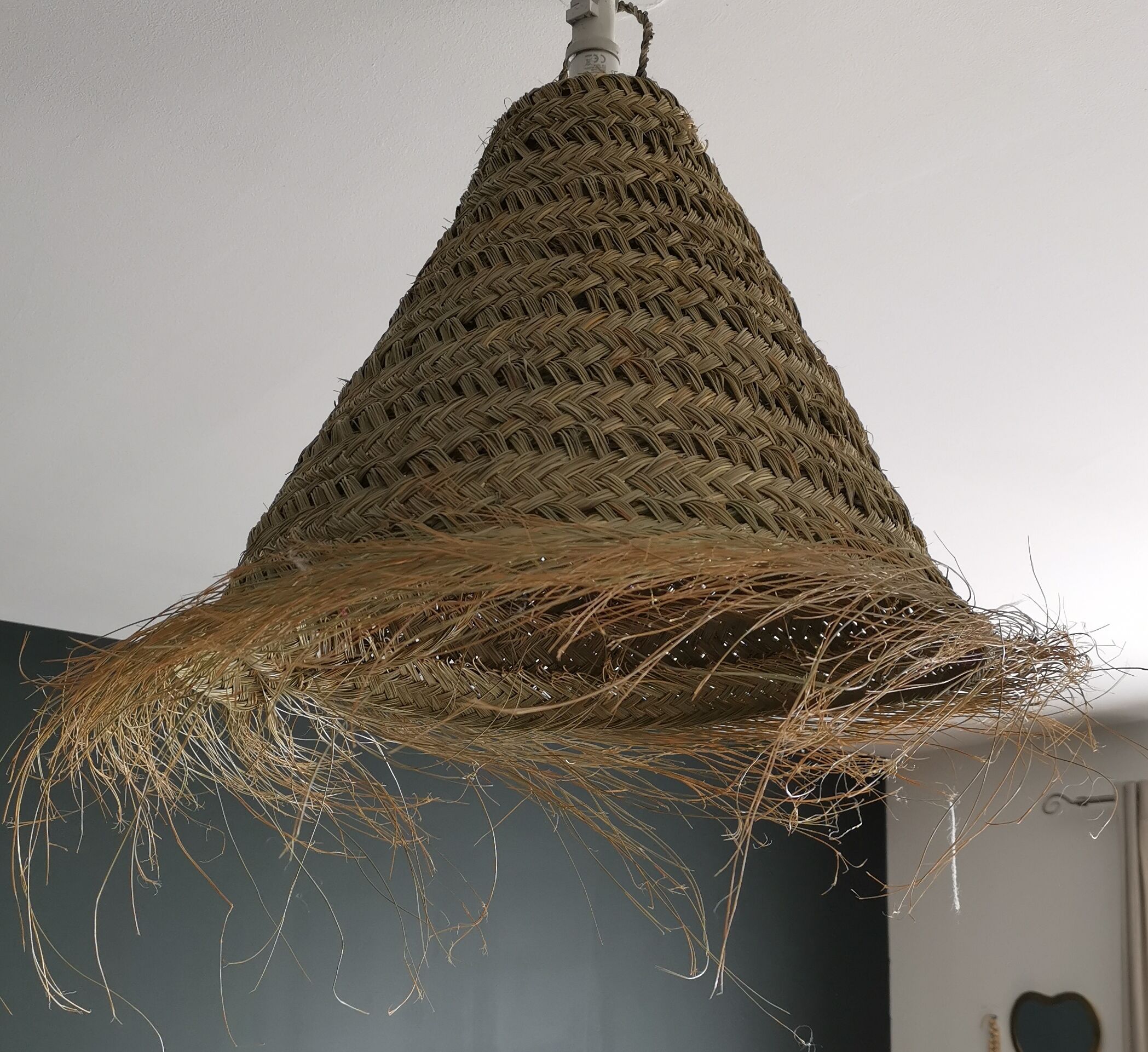 Moroccan alfa hanging lamp