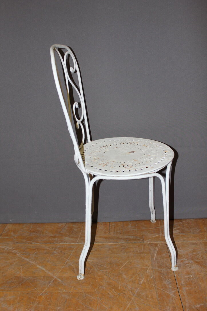 Salon de jardin en fer vers 1900