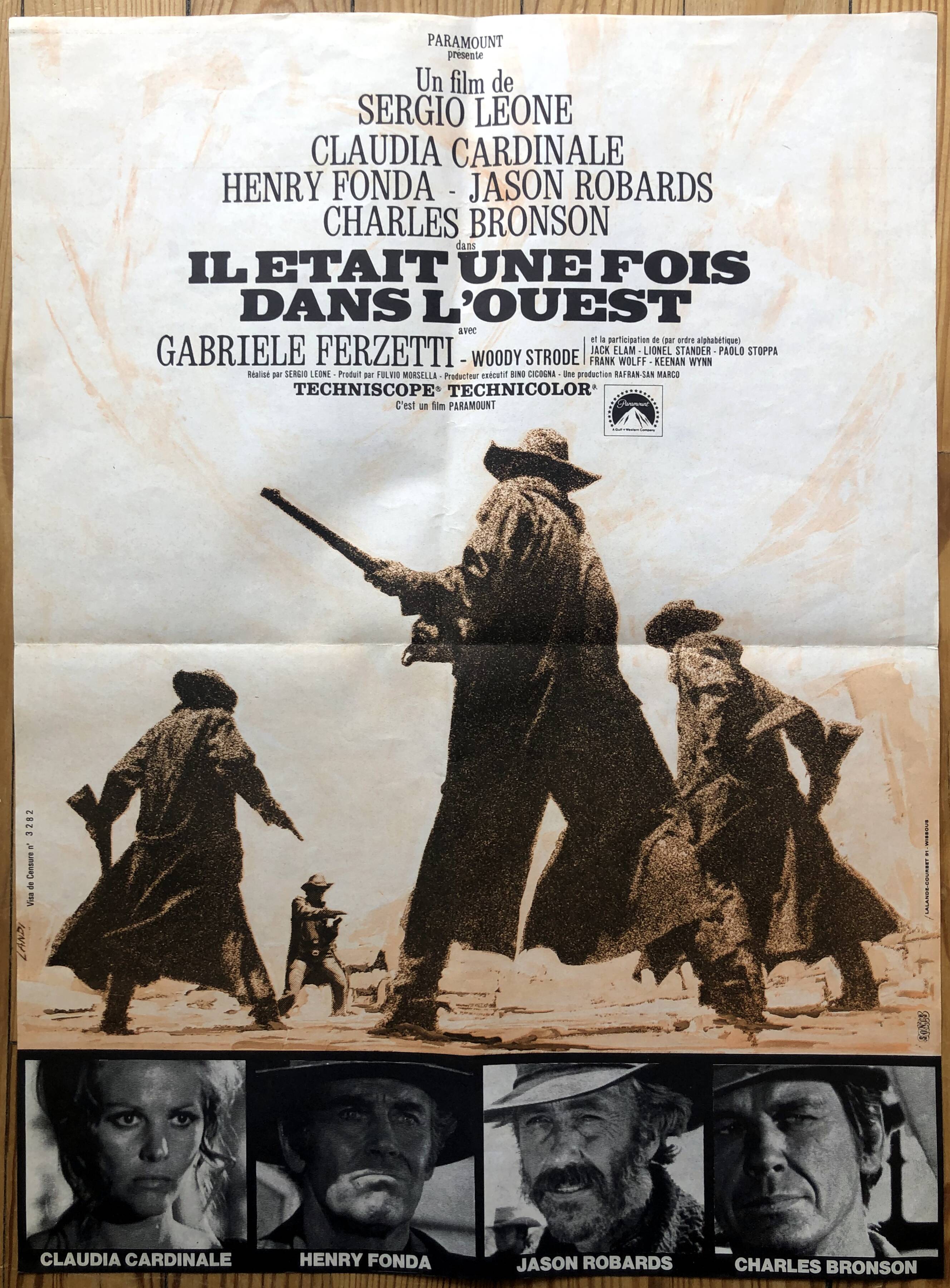 Original cinema poster "Once upon a time in the west" Sergio Leone