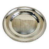 Round semi-hollow plate silver-plated Gallia Christofle Malmaison Empire