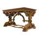 Table de bureau Néorenaissance en chêne 1880-1900