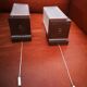 Pair of glass sconces, zipper, 70s