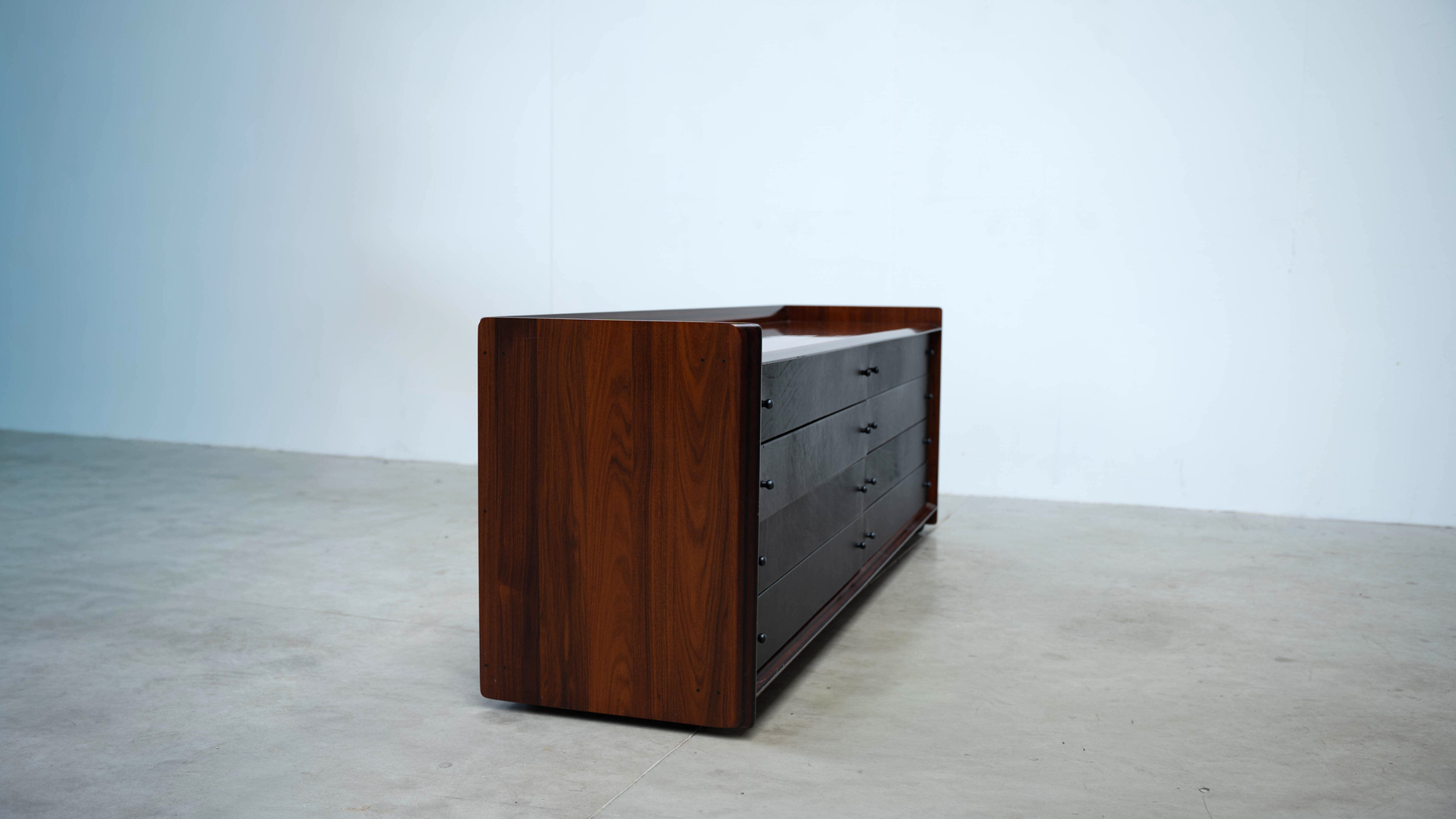 Rare rosewood sideboard by Afra Tobia Scarpa for Maxalto