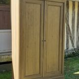 Armoire Louis Philippe ancuenne 2 portes Chêne massif bois brut