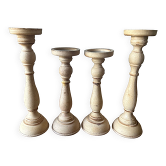 Lot de 4 bougeoirs