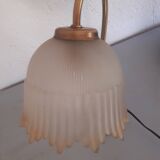 Art deco globe tulip glass lamp