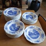 Ensemble 37 assiettes Sarreguemines