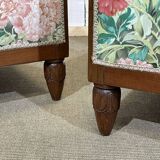 Pair of Art Deco armchairs in mahogany from the 1930s.