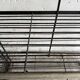 Large Black Powder-Coated Metal Industrial Baker's Rack — Three-Tier Display and Storage Unit, Brass Trim
