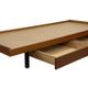 Vintage wooden daybed bed with drawers, Netherlands, 1960