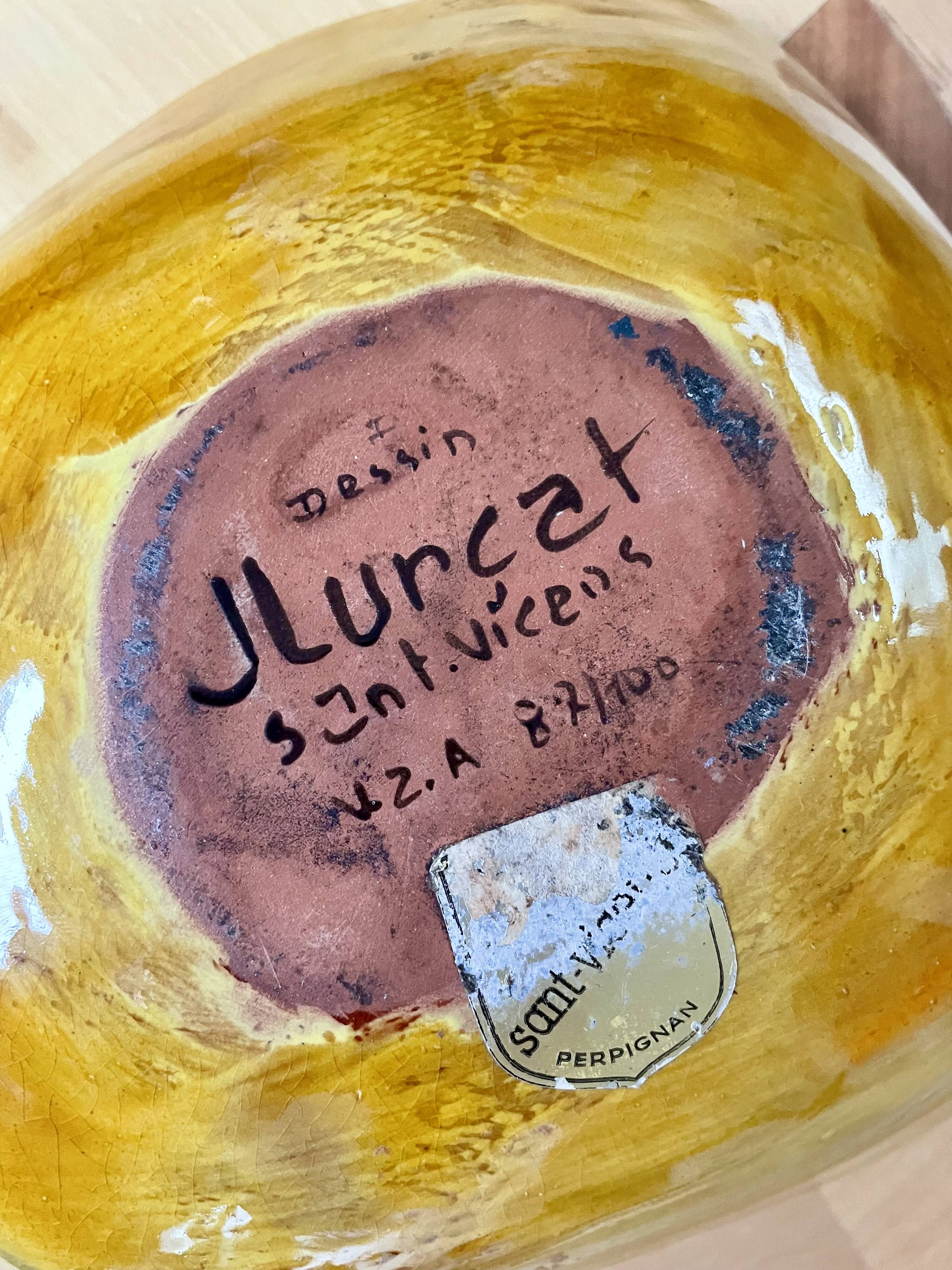 Large ceramic bowl by Jean Lurçat