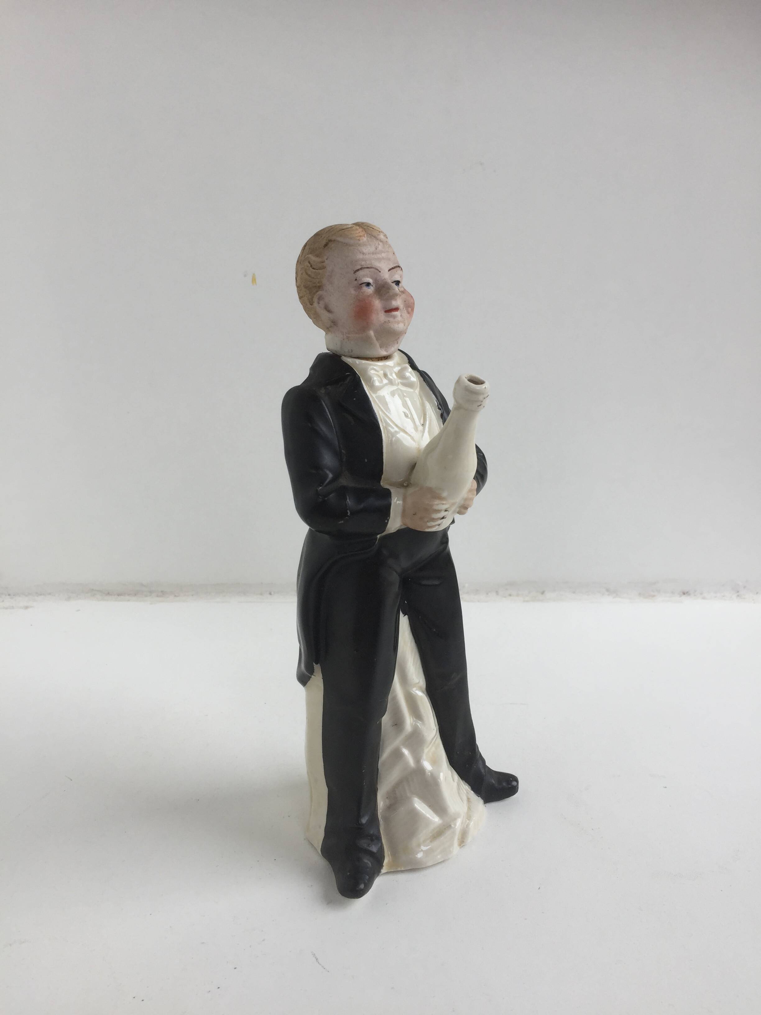 Waiter biscuit liquor bottle