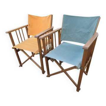 Pair of vintage director's chairs – Hyllinge Møbler (Years