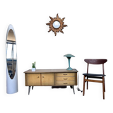 Vintage bi-color TV cabinet