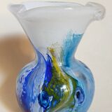 Vase glass paste of the glassmakers of Maure Vieil Mick and Bob Le Bleïs 80s