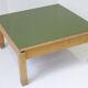 Vintage 1950s khaki Formica square coffee table Rockabilly 50s