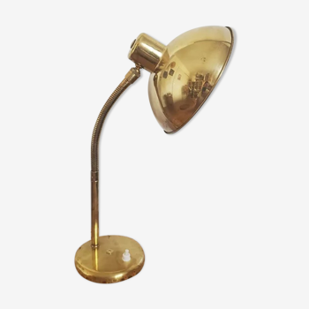 Lampe de bureau articulée dorée