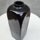 Wabi-Sabi glass vase with burnt wood mold