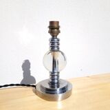 Chrome and crystal lamp base circa 1940