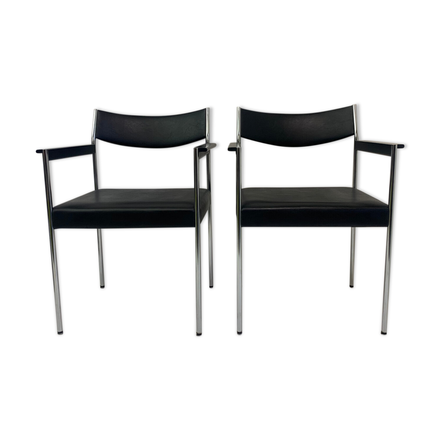 Set of 2 armchairs by Edlef Bandixen for Kusch + co 1970