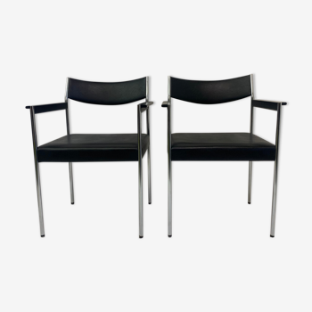 Set of 2 armchairs by Edlef Bandixen for Kusch + co 1970