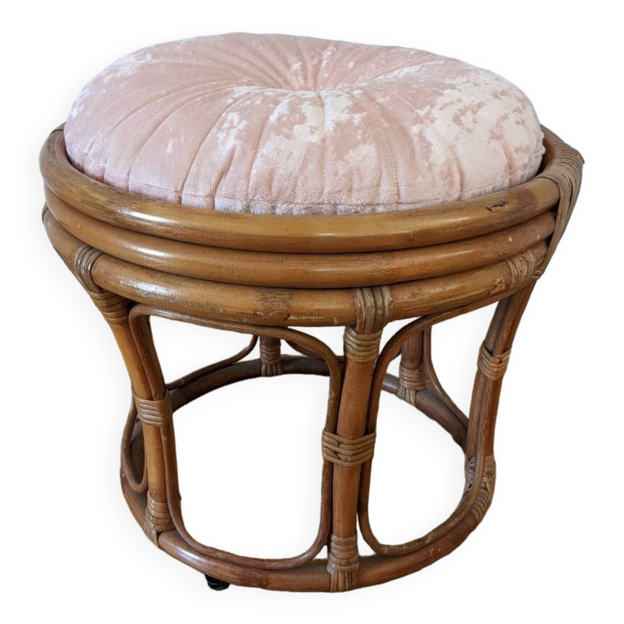 Pouf en rotin