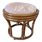 Rattan pouf