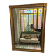 Rectangular gilded mirror, pure lines 59x79cm