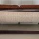 Scandinavian two-seater oak sofa, 1960s