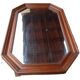 Set of 11 vintage wooden mirrors >60cm