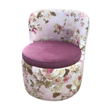 Mid-century armchair with floral pattern, 1970s