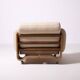 1970s brutalist lounge chair by Jan Bocan, Czechoslovakia, cream leather an
