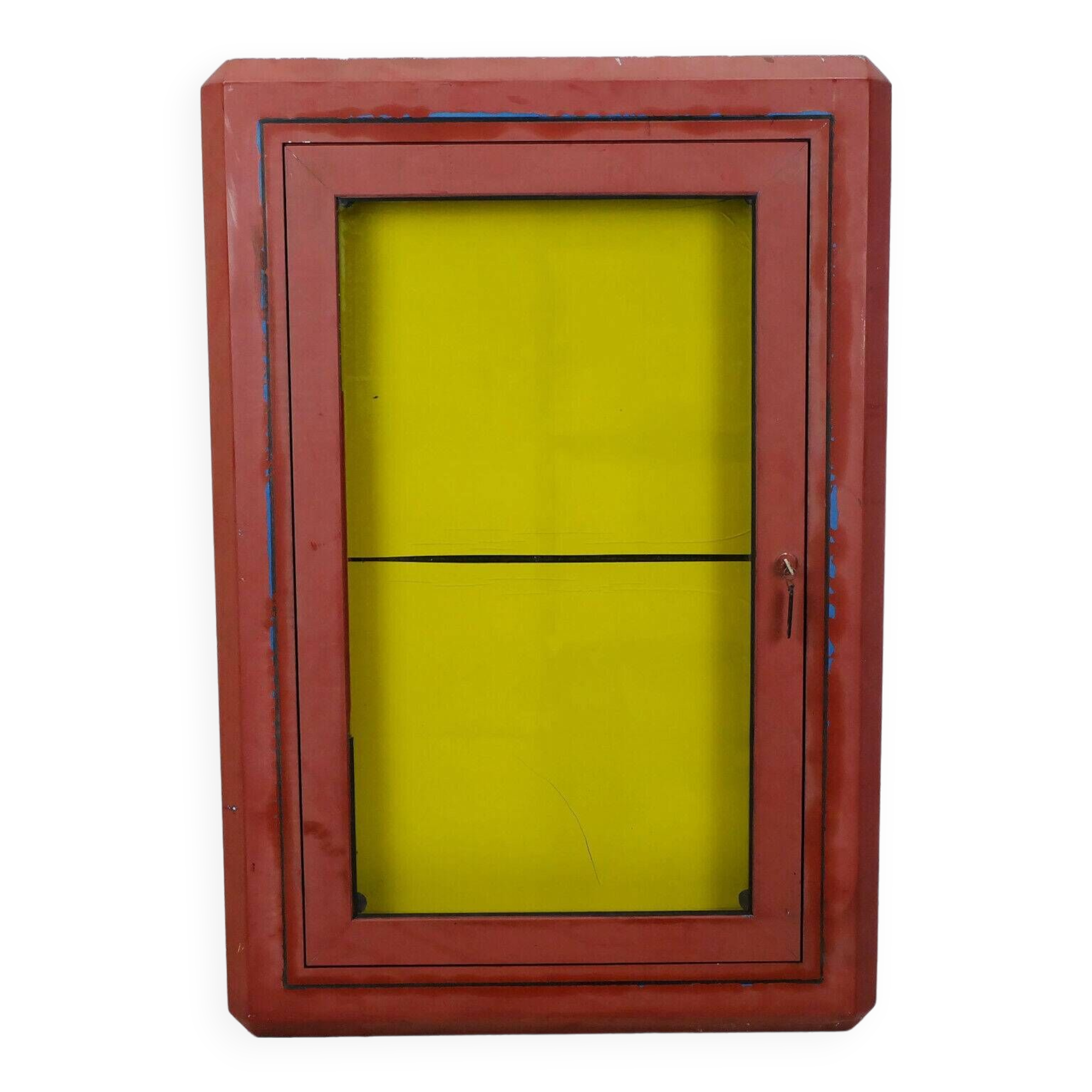 Large old showcase metal 60s 70s loft shabby gastro decoration multifunctional 2 available