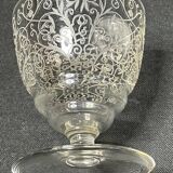 6 stamped Baccarat Lulli wine glasses