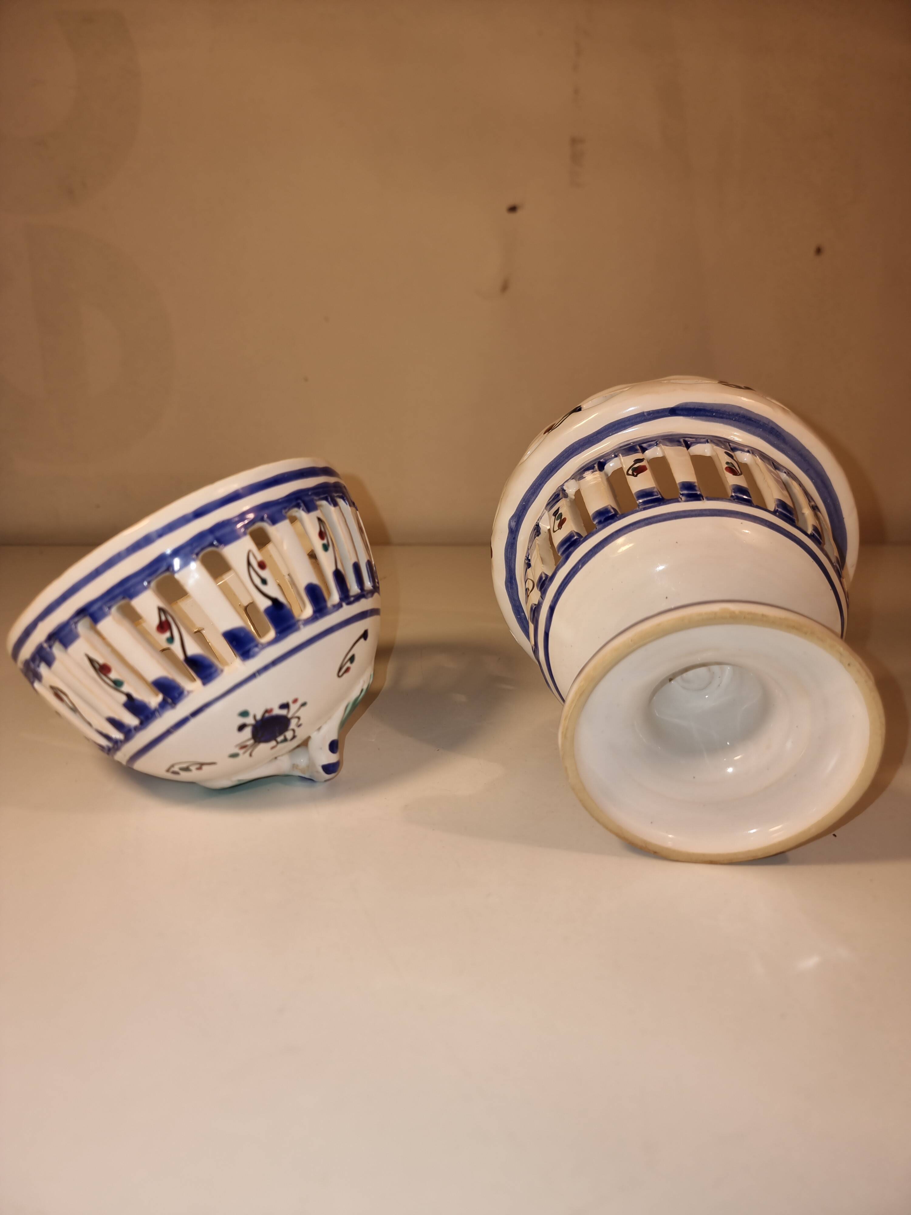 Latticework porcelain lantern