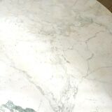 Table marble base chrome