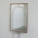 Large Art Deco style beveled wall mirror with architectural arch design
