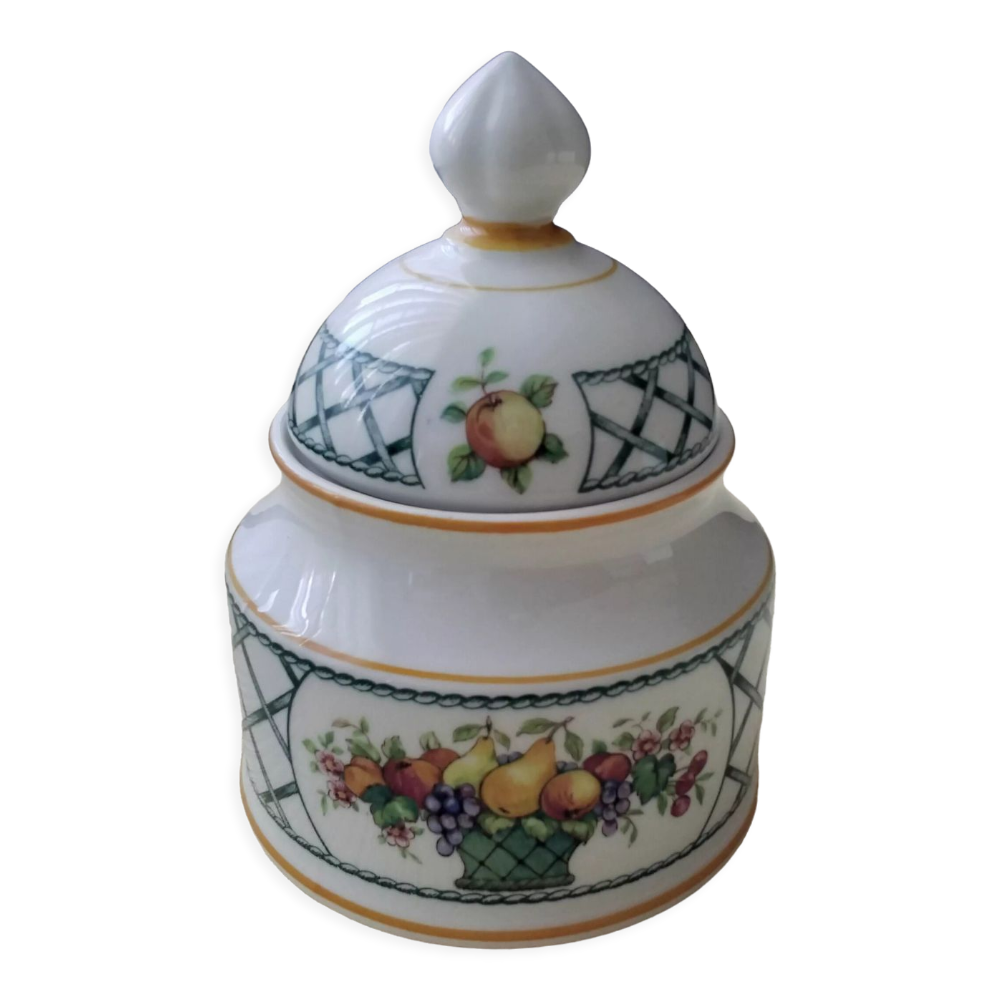 Glass sugar porcelain Villeroy Boch, model basket