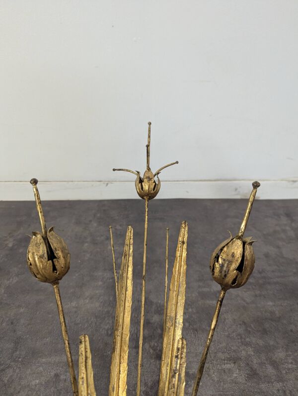 Paire d'appliques des années 80 dans l'esprit Bagues