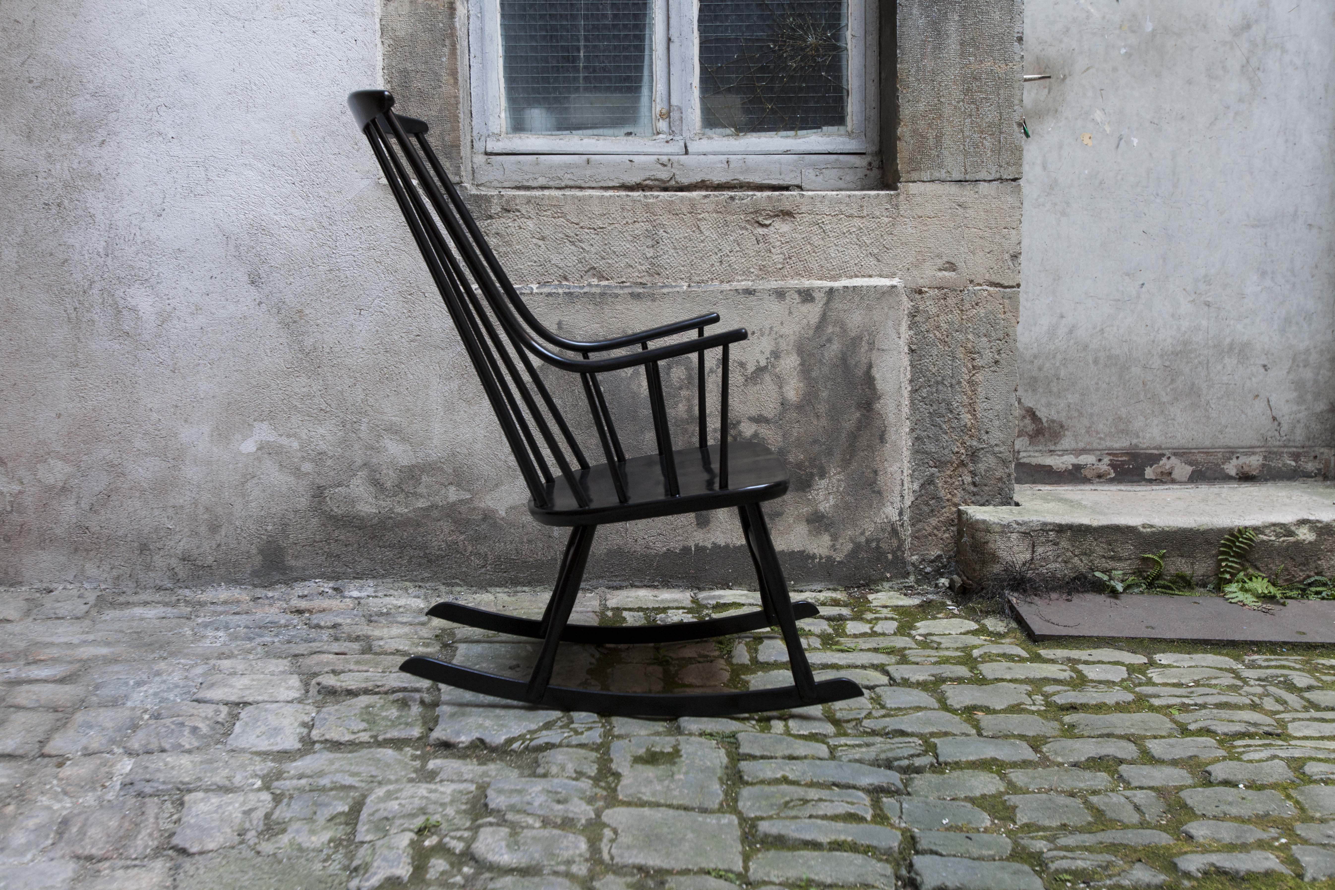 Scandinavian rocking chair by Lena Larsson for Nesto, 1958