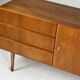 Vintage teak sideboard chest of drawers 60s mid-century design