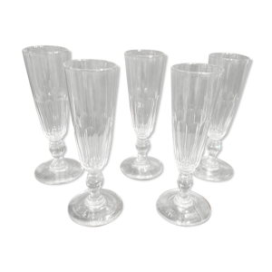 5 flûtes à champagne