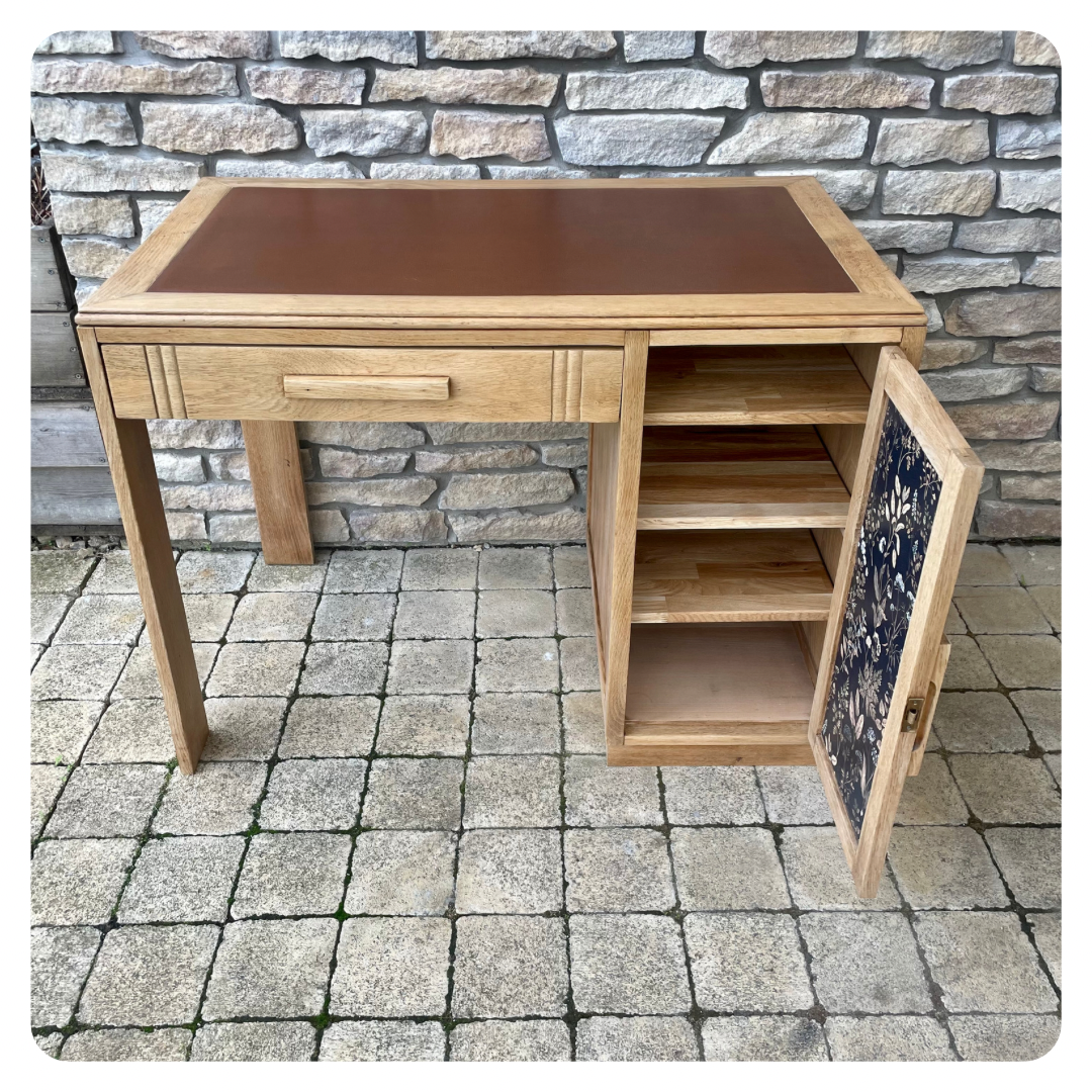 Vintage solid oak desk