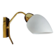Wall lamp in brass and vintage opaline
