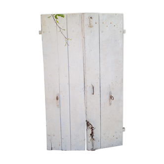 Pair of old shutters
