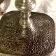 Pair of Candlesticks Candlesticks Bronze Silver Atypical Decoration