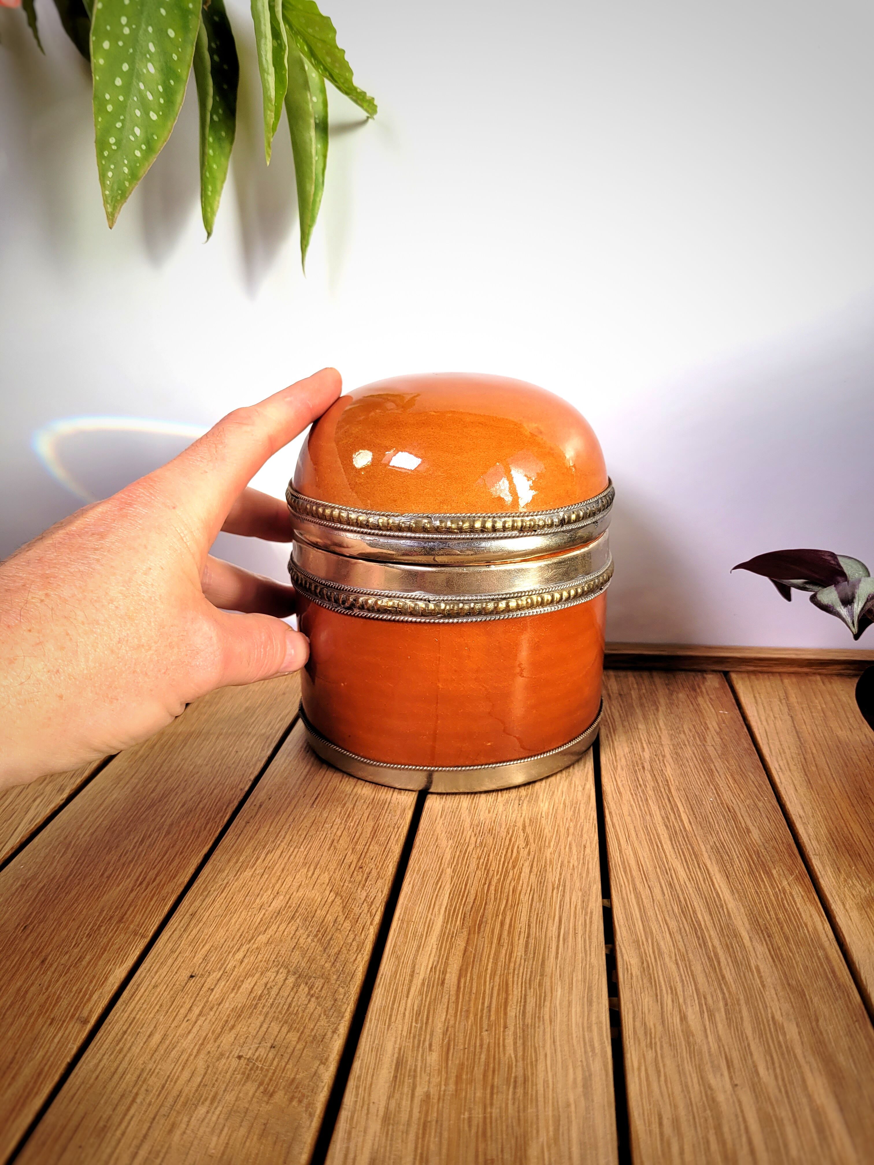 Moroccan ceramic box